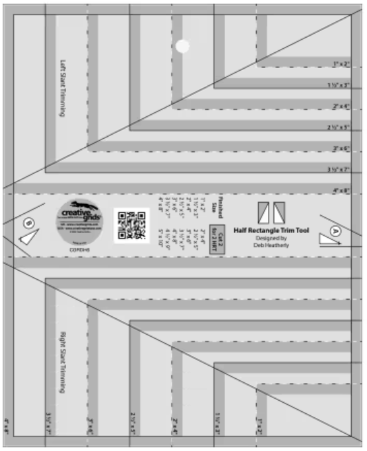 Half Rectangle Triangle Ruler by Creative Grids