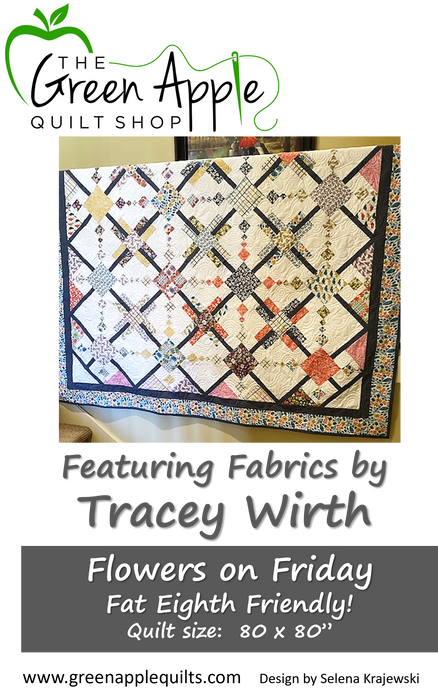 Flowers on Friday featuring Fabrics by Tracey Wirth
