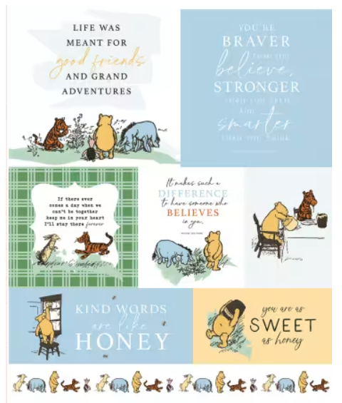 Winnie-the-Pooh Panel by Riley Blake Designs