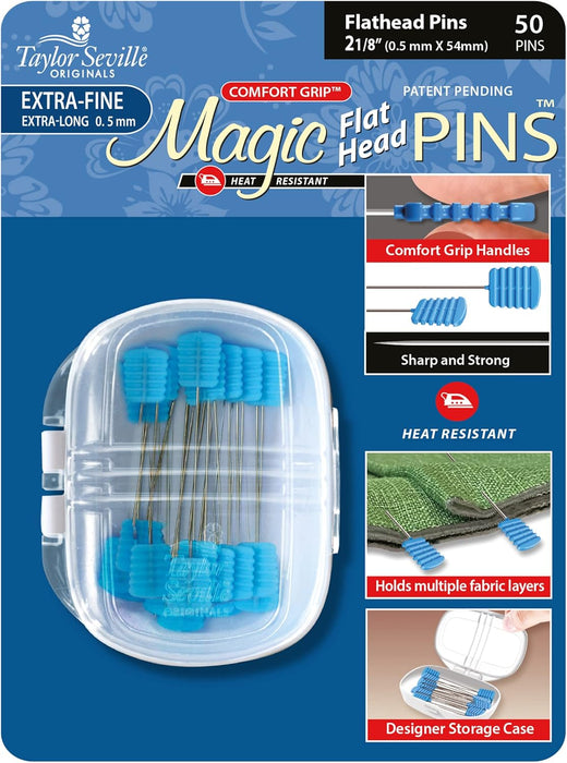 Magic Pins Extra Fine Flat Head (50 pieces)