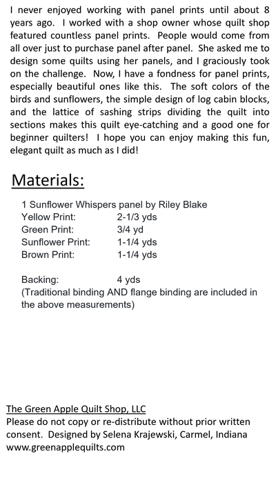 Sunflowers and Songbirds