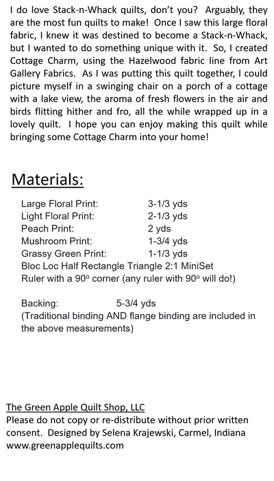 Cottage Charm - Not your average Stack-n-Whack