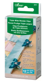 Triple Wide Wonder Clips, 12 pieces